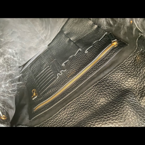 Auth Versace Mongolian fur backpack - Picture 8 of 9